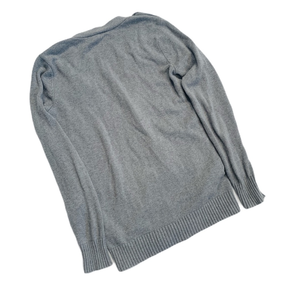 Fossil Gray Button Up Military Sweater Small - Picture 2 of 5